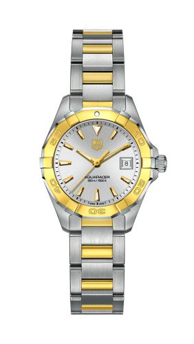 TAG Heuer Aquaracer 300M Quartz 27 Stainless Steel / Yellow Gold / Silver / Bracelet